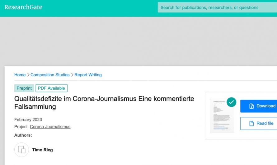 Corona-Krise: Journalismus auf Abwegen